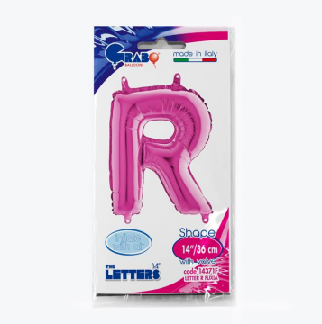 Harf Folyo Balon R Pembe 35 Cm (Grabo)