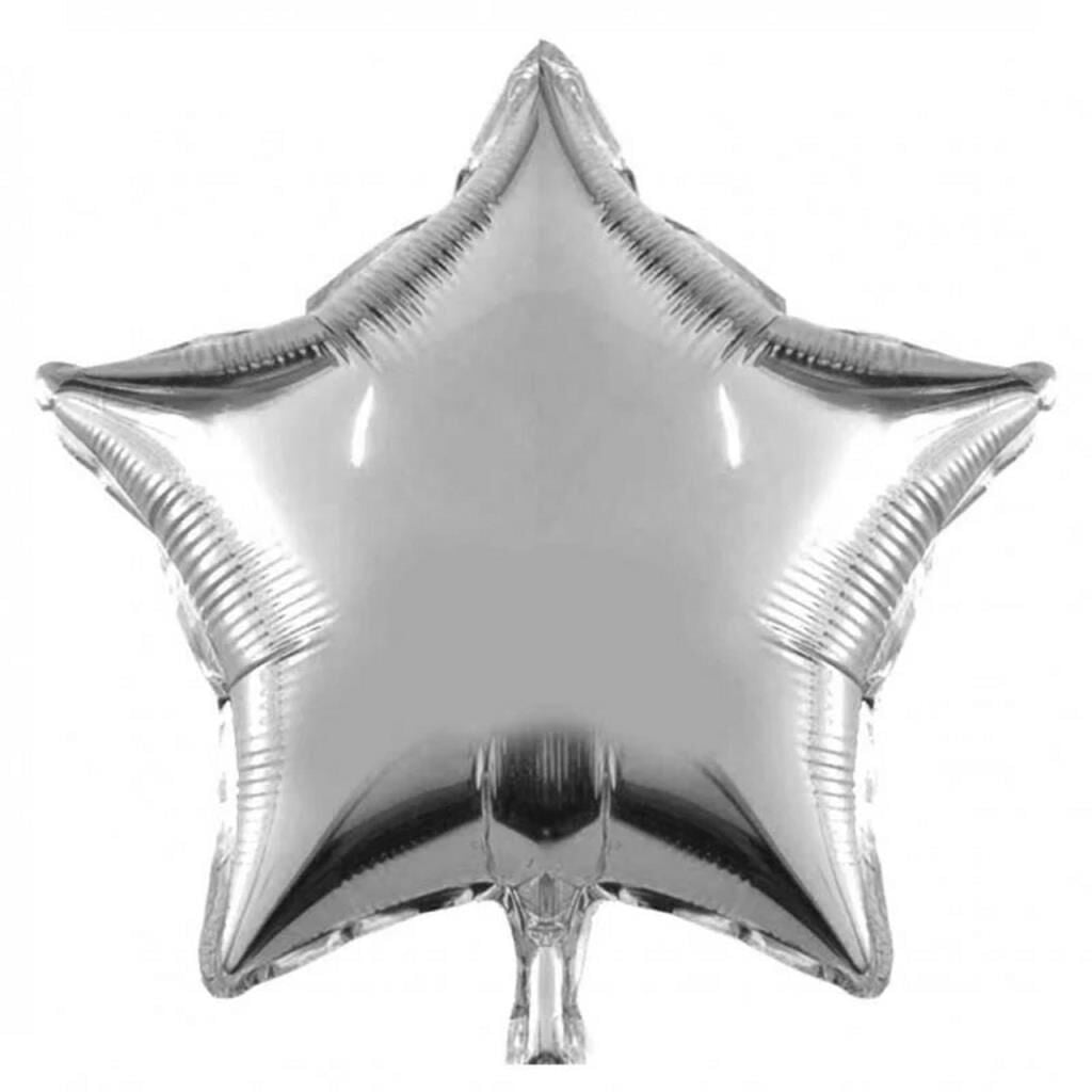 18'' YILDIZ GÜMÜŞ ( AÇIK FOLYO )