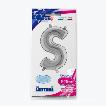 Harf Folyo Balon S Gümüş 35 Cm (Grabo)