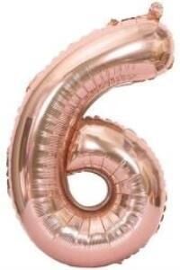 40'' FOLYO BALON RAKAM -6- ROSEGOLD