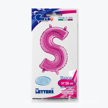Harf Folyo Balon S Pembe 35 Cm (Grabo)