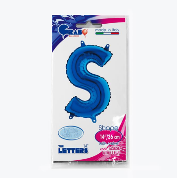 Harf Folyo Balon S Mavi 35 Cm (Grabo)