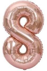 40'' FOLYO BALON RAKAM -8- ROSEGOLD