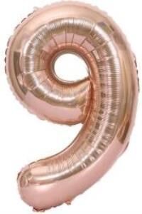 40'' FOLYO BALON RAKAM -9- ROSEGOLD