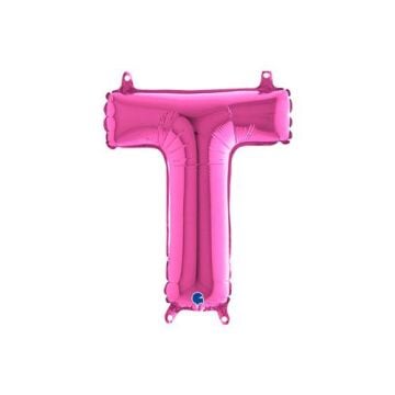 Harf Folyo Balon T Pembe 35 Cm (Grabo)