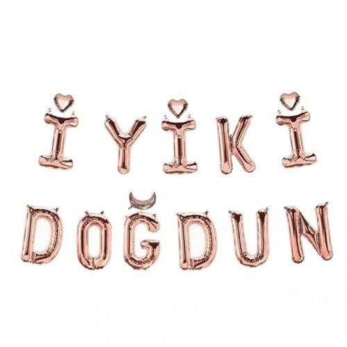 14'' FOLYO İYİ Kİ DOĞDUN SET ROSEGOLD