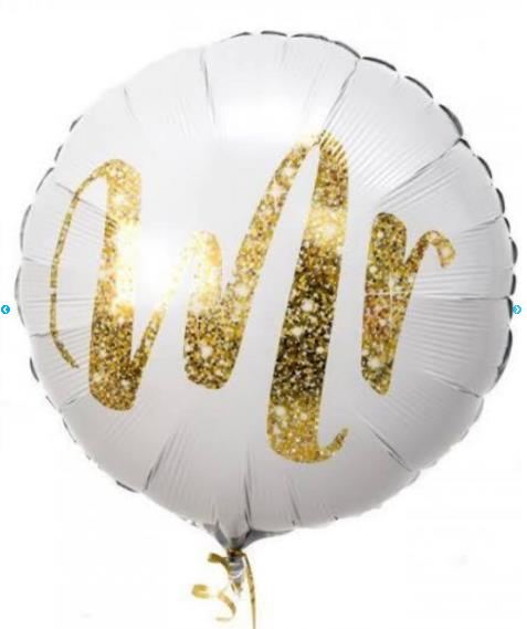 Yuvarlak Mr. Folyo Balon 45 Cm 18 İnch