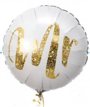 Yuvarlak Mr. Folyo Balon 45 Cm 18 İnch