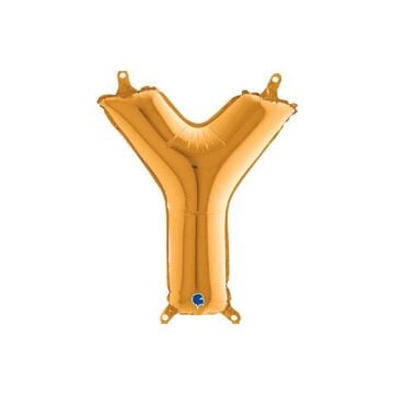 Harf Folyo Balon Y Gold 35 Cm (Grabo)