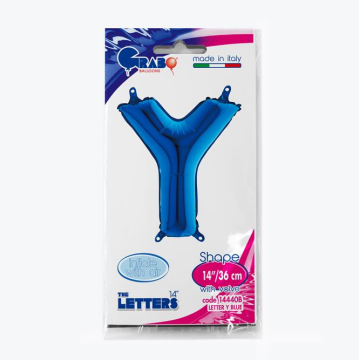 Harf Folyo Balon Y Mavi 35 Cm (Grabo)