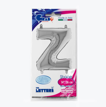 Harf Folyo Balon Z Gümüş 35 Cm (Grabo)