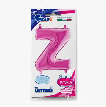 Harf Folyo Balon Z Pembe 35 Cm (Grabo)