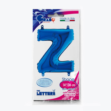 Harf Folyo Balon Z Mavi 35 Cm (Grabo)