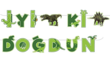 VAHŞİ JURASSİC PARTİ İYİ Kİ DOĞDUN HARF SET