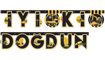 İNŞAAT PARTİSİ İYİKİ DOĞDUN HARF SET