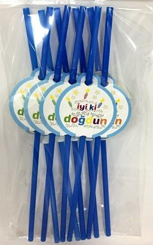 İyiki Doğdun Mavi Pipet