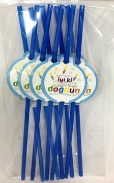 İyiki Doğdun Mavi Pipet