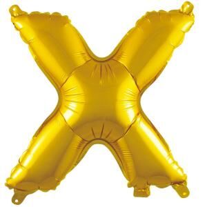 S/SHAPE FOLYO BALON -X- GOLD