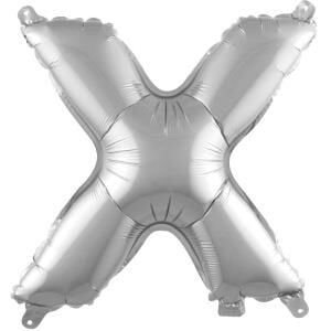 S/SHAPE FOLYO BALON -X- GÜMÜŞ