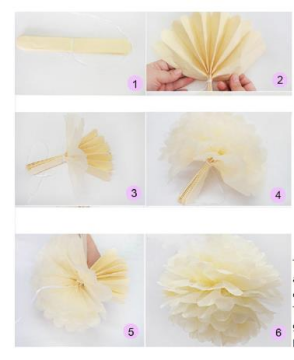 KAĞIT PONPON SÜS 18 CM