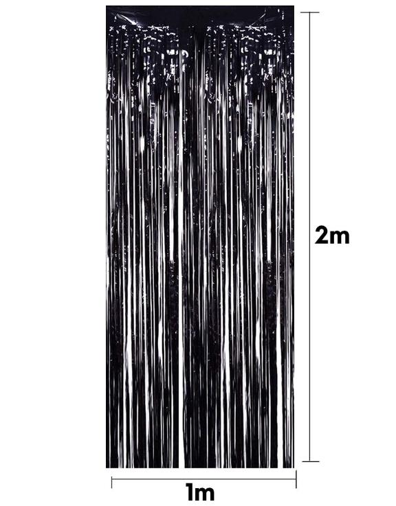 DUVAR SÜSLEME FONU SİYAH 100*220 CM