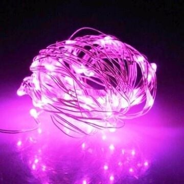 YILBAŞI PEMBE LED 10 MT