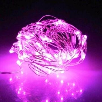 YILBAŞI PEMBE LED 10 MT