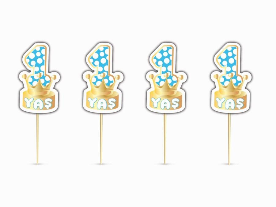 1 Yaş Mavi Taçlı Kürdan