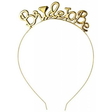 METAL TAÇ BRIDE TO BE GOLD