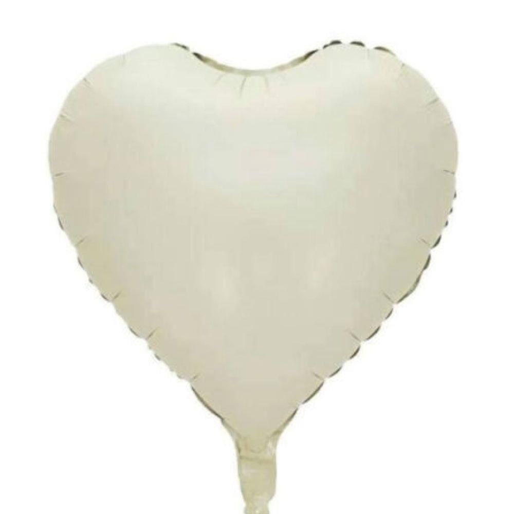 18'' KALP KREM BALON ( AÇIK FOLYO )
