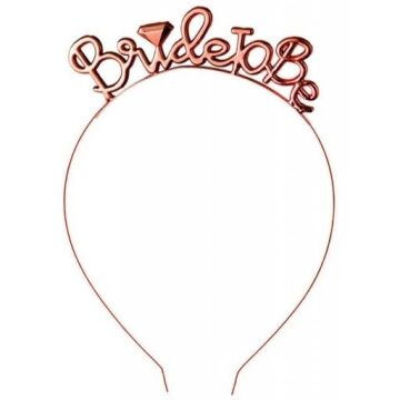 METAL TAÇ BRIDE TO BE ROSE