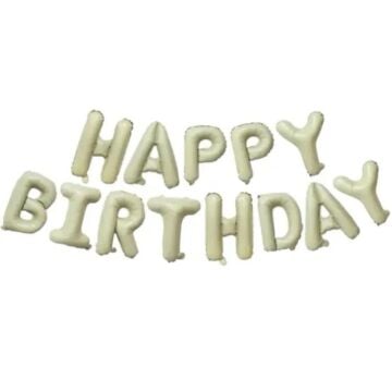 14'' FOLYO HAPPY BIRTHDAY SET KREM