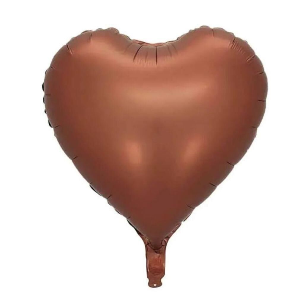 18'' KALP ÇİKOLATA BALON ( AÇIK FOLYO )