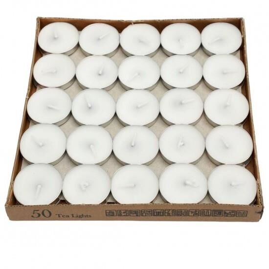 BEYAZ TEALİGHT MUM (50 Lİ)