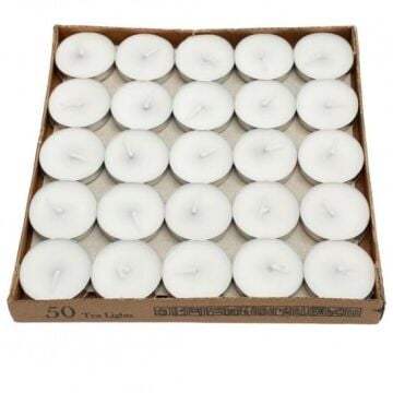 BEYAZ TEALİGHT MUM (50 Lİ)