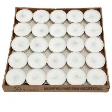 BEYAZ TEALİGHT MUM (50 Lİ)