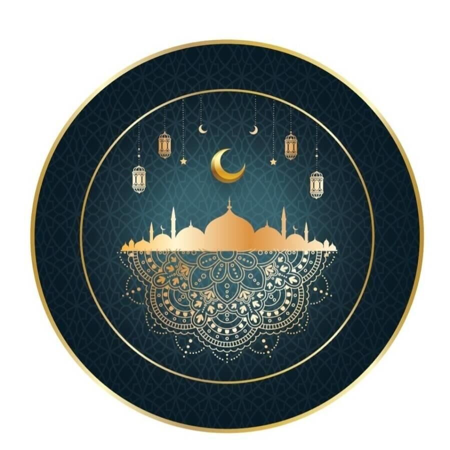 HOŞGELDİN RAMAZAN BASKILI KARTON TABAK 8 Lİ