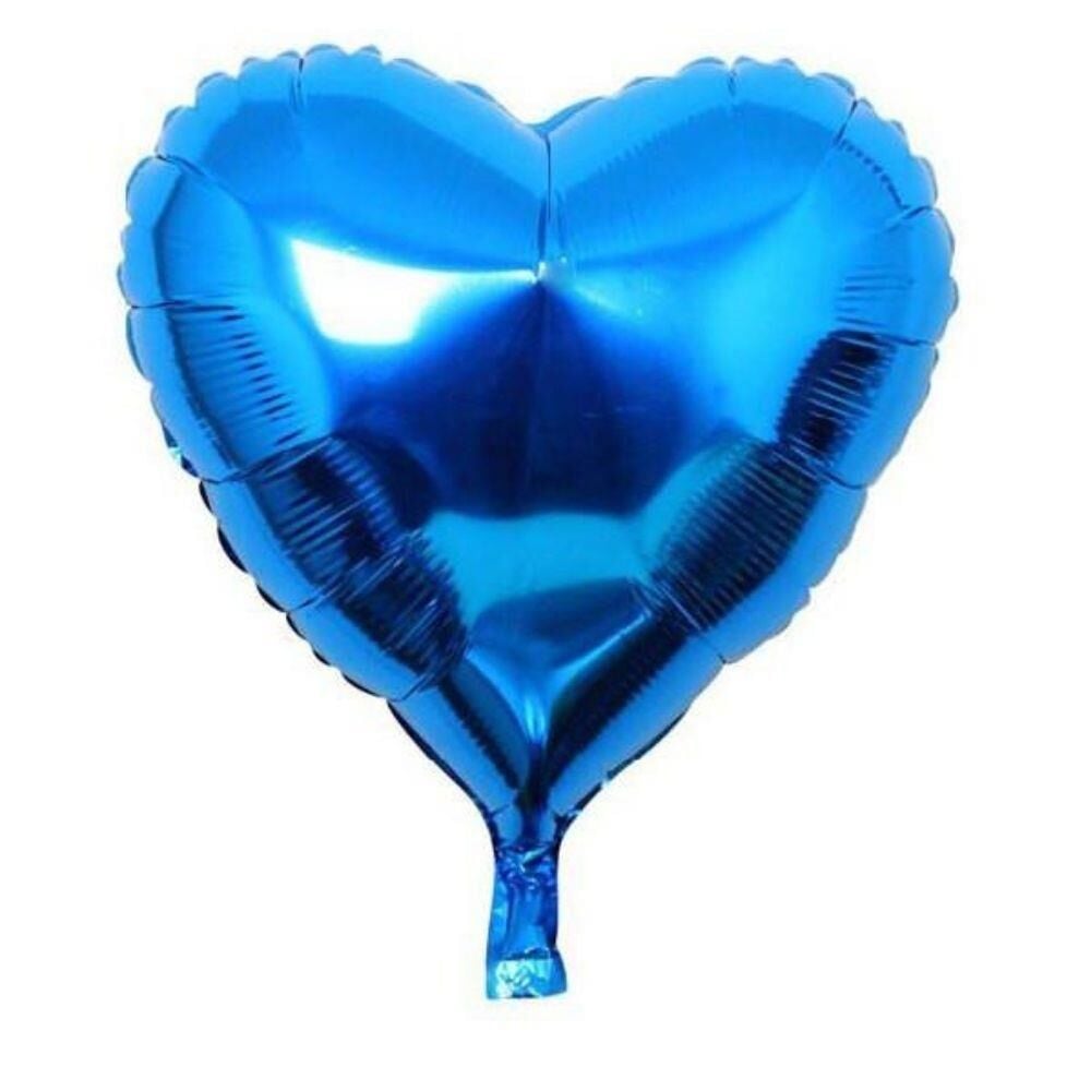 24'' KALP MAVİ BALON ( AÇIK FOLYO )