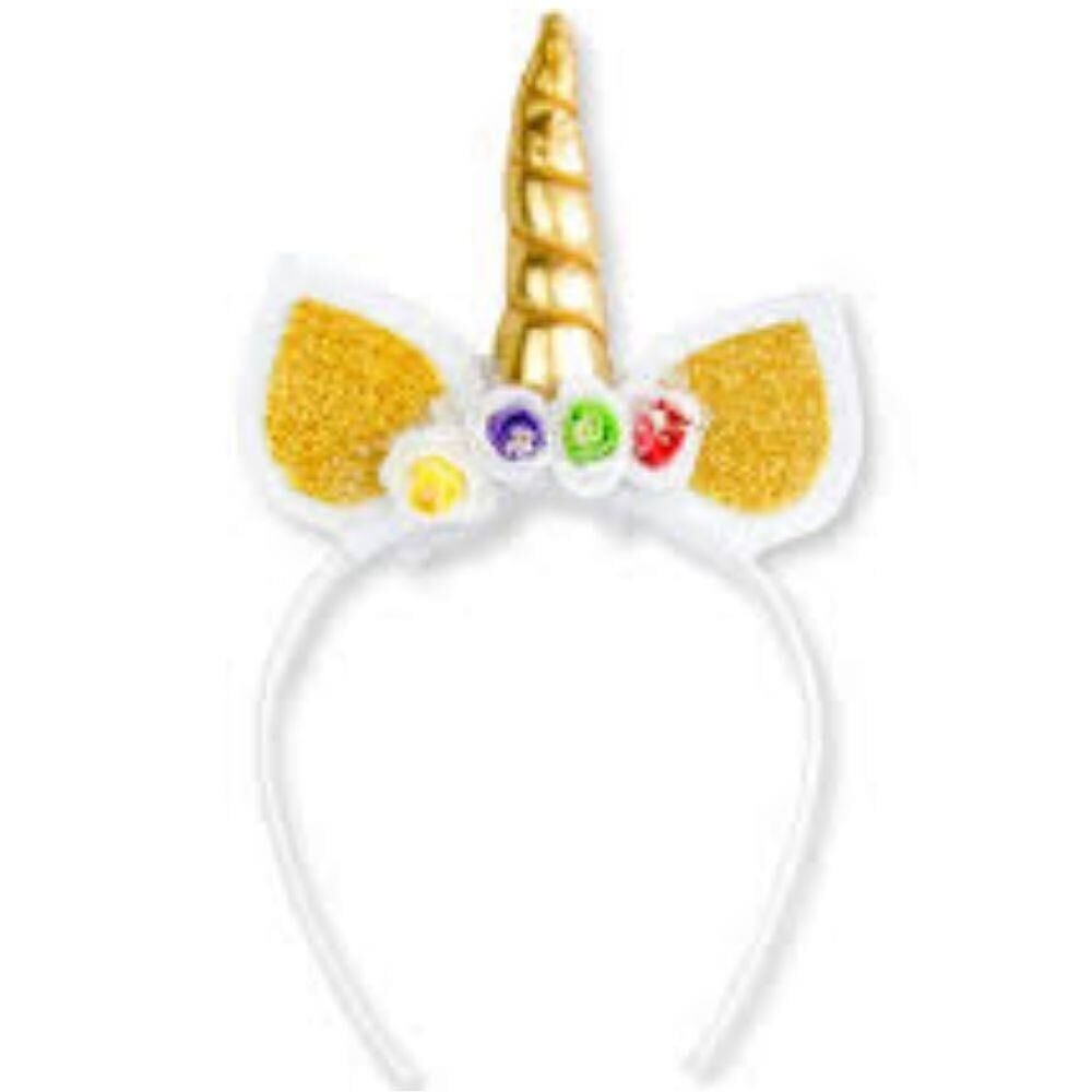 UNİCORN TAÇ -  ÇİÇEKLİ