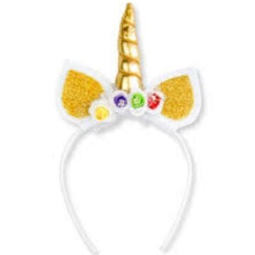 UNİCORN TAÇ -  ÇİÇEKLİ