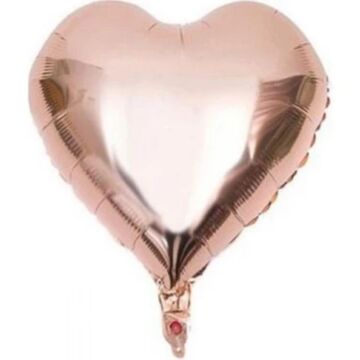 24'' KALP ROSE BALON ( AÇIK FOLYO )
