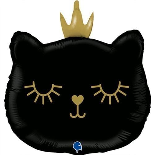 SİYAH KEDİ HEAD FOLYO BALON