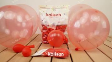 12'' SÜPER ŞEFFAF KIRMIZI BALON