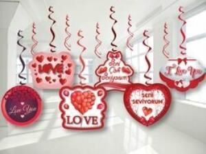 SENİ SEVİYORUM TAVAN SÜS 6 LI