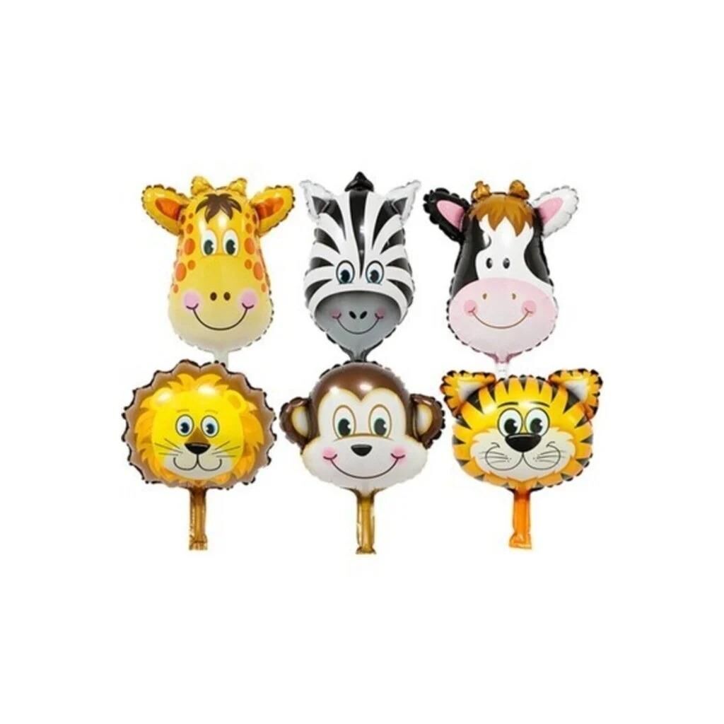 14'' HAYVAN KAFA SET 6 LI FOLYO BALON