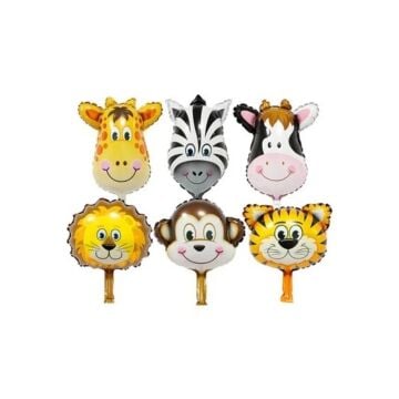 14'' HAYVAN KAFA SET 6 LI FOLYO BALON