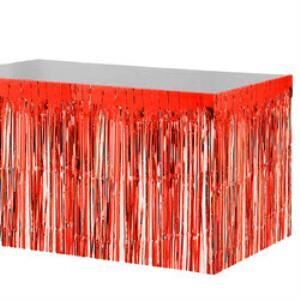 HOLOGRAMLI METALİZE MASA ETEĞİ KIRMIZI