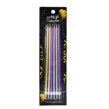 KARIŞIK  RENKLİ MUM ( 6 LI )