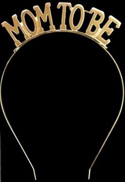 METAL TAÇ MOM TO BE GOLD