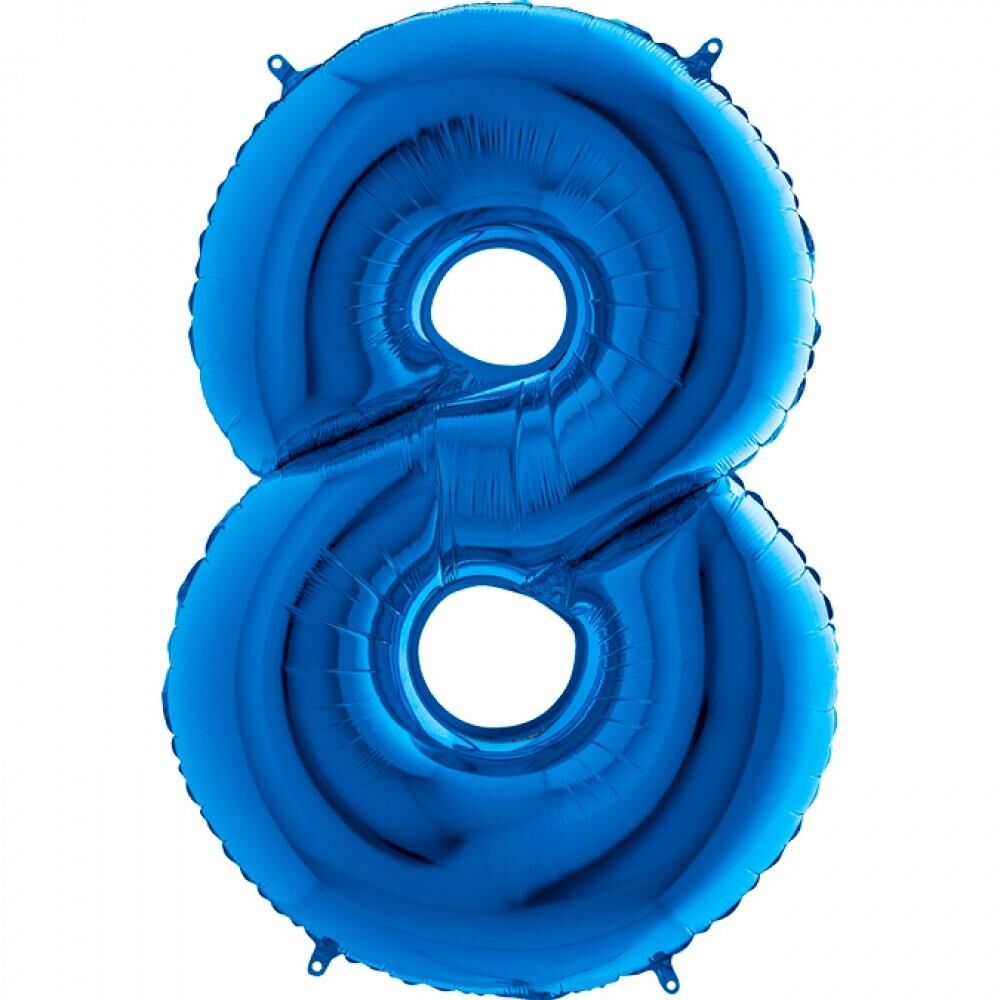 40'' FOLYO BALON RAKAM -8- MAVİ